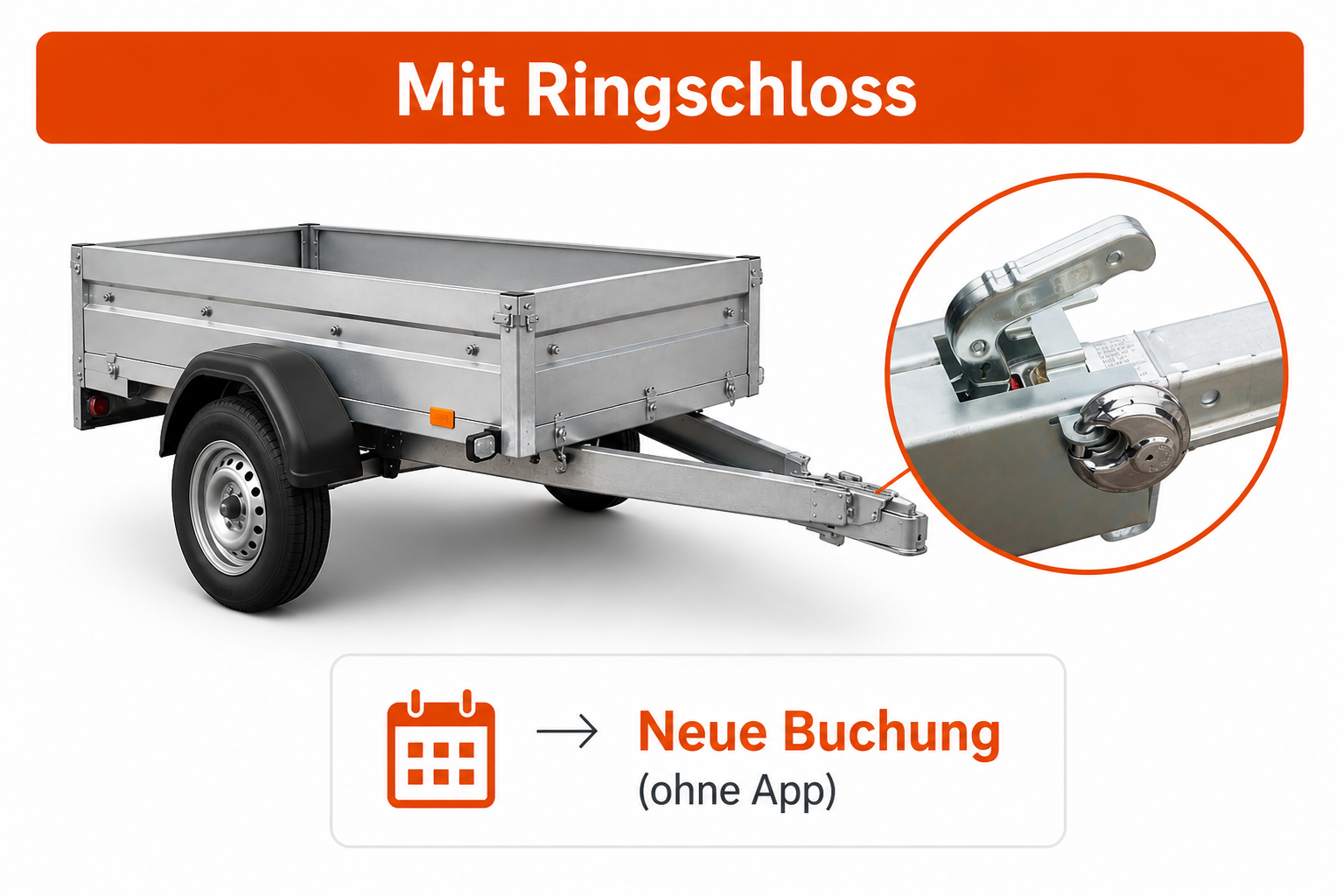 Anhänger mit Ringschloss
