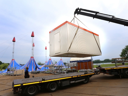 Toilettes mobiles sur le site d’un événement