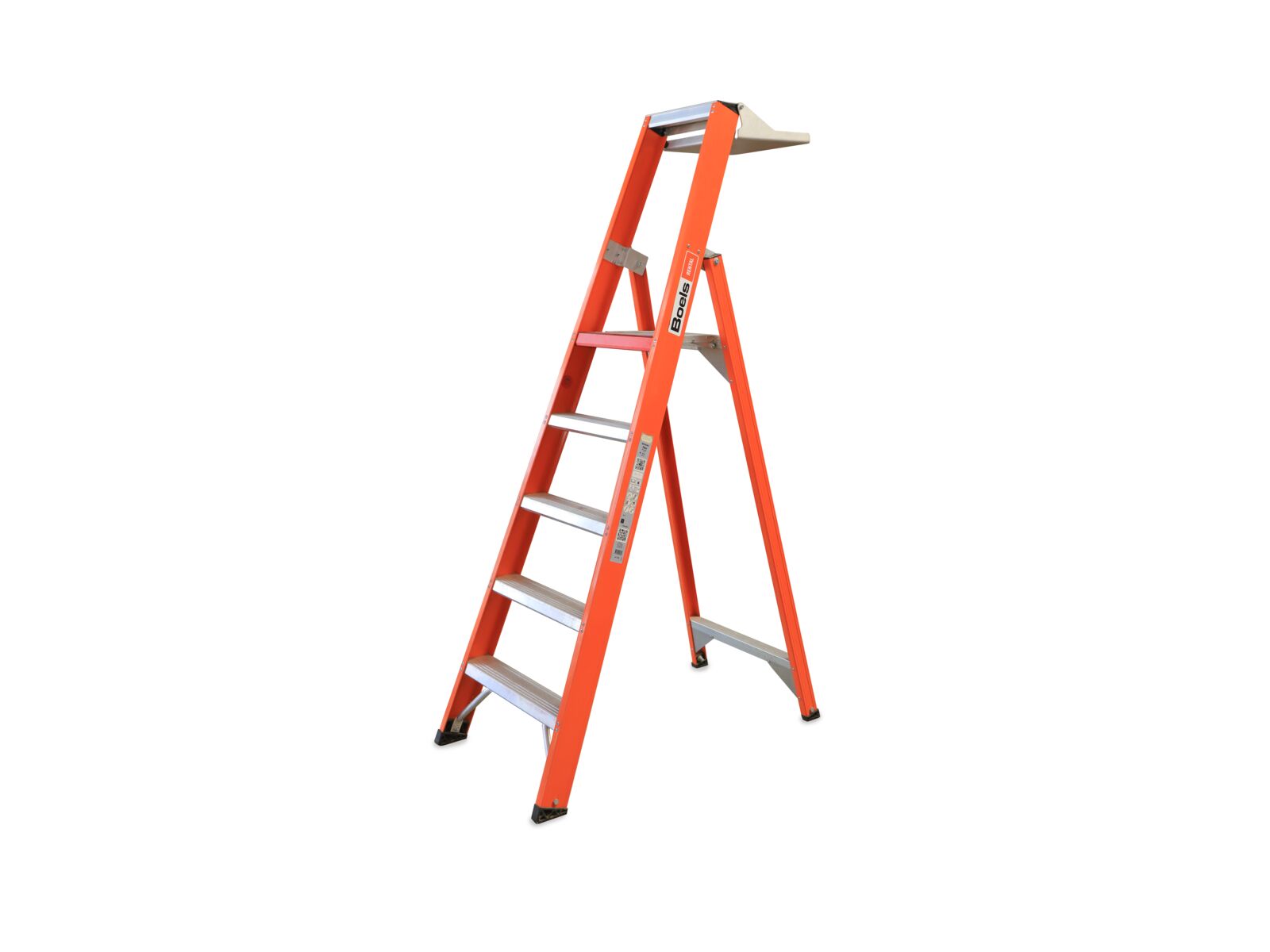 Stepladder with tool tray